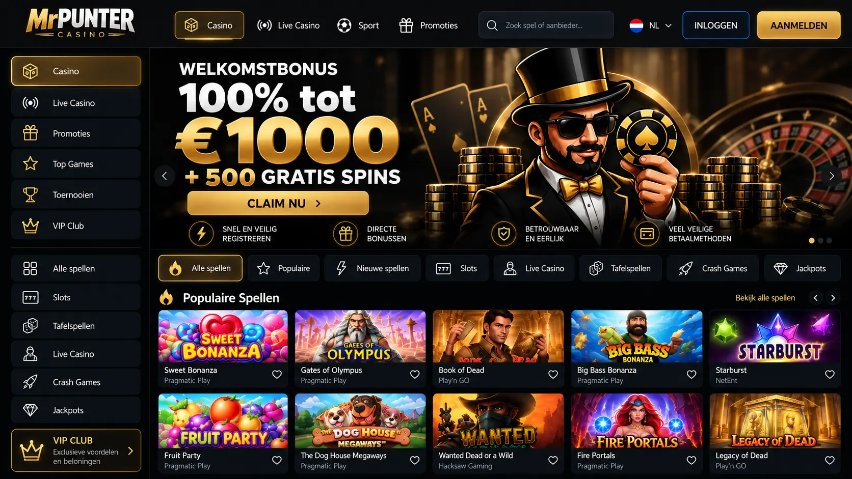 MrPunter Casino Gids Nederland: Slots, Live Games en Uitbetalingen image 3